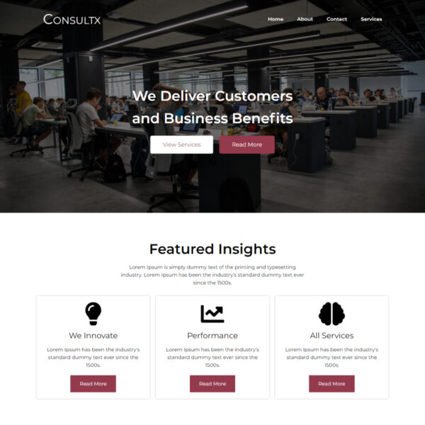 Consultx WordPress Consulting Theme