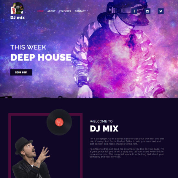 DJ mix WordPress Music Theme