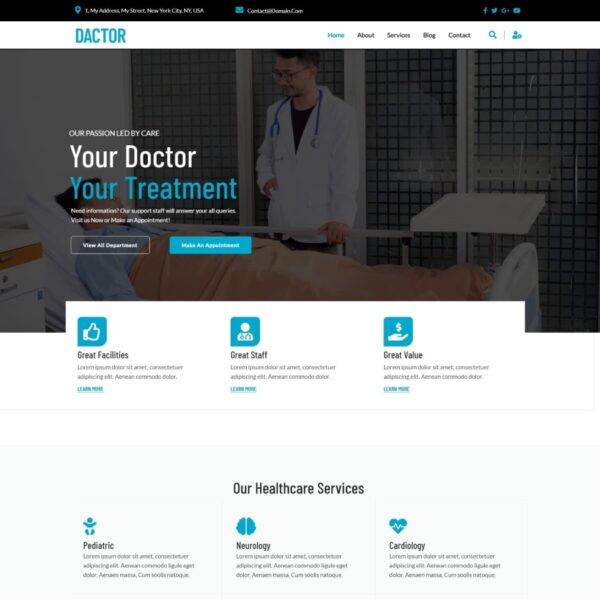 Dactor WordPress Health Theme