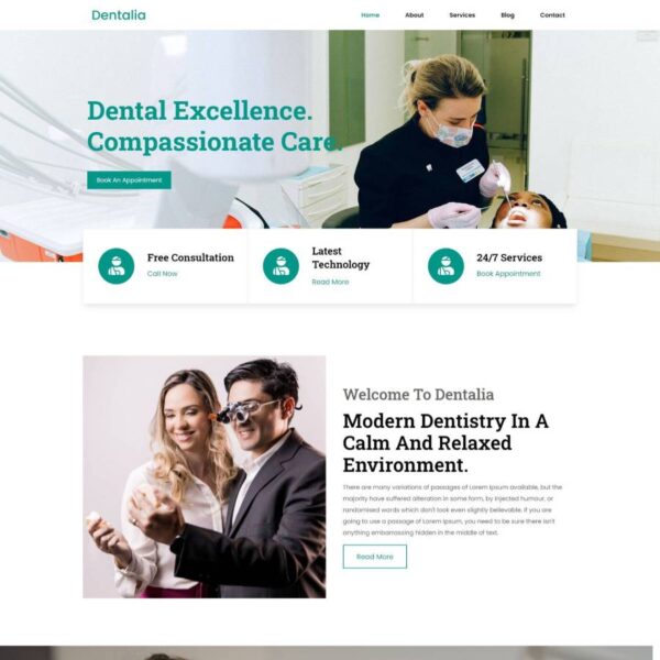 Dentalia WordPress Health Theme