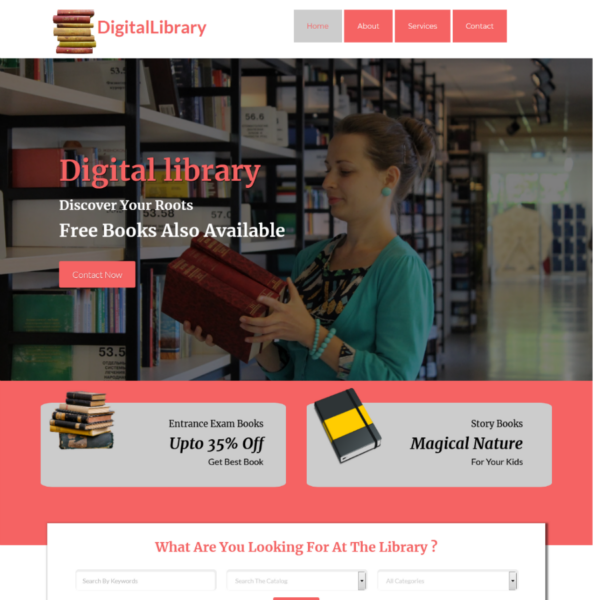 Digital Library WordPress Education Theme