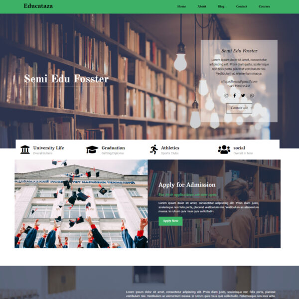 Educataza WordPress Education Theme