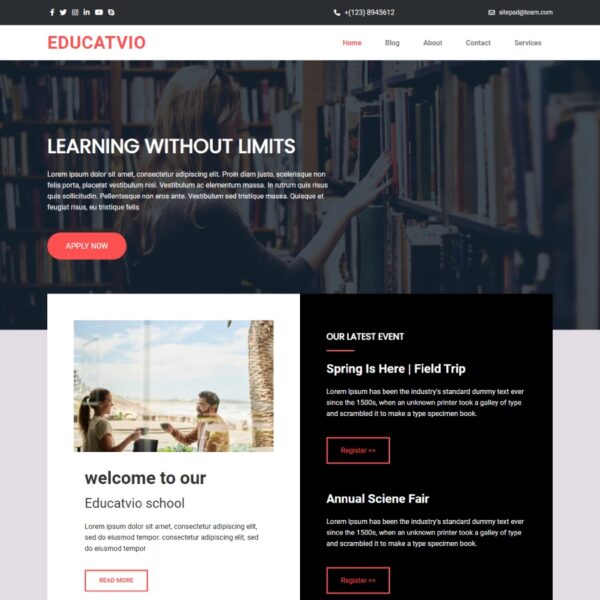 Educatvio WordPress Education Theme