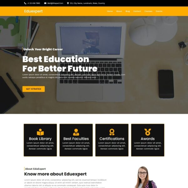 Eduexpert WordPress Education Theme