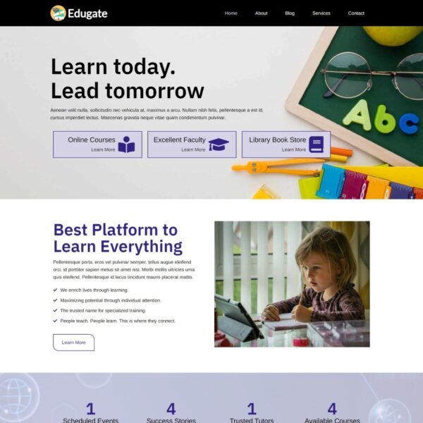 Edugate WordPress Consulting Theme