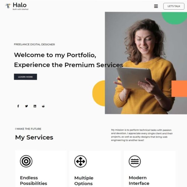 Halo WordPress Portfolio Theme