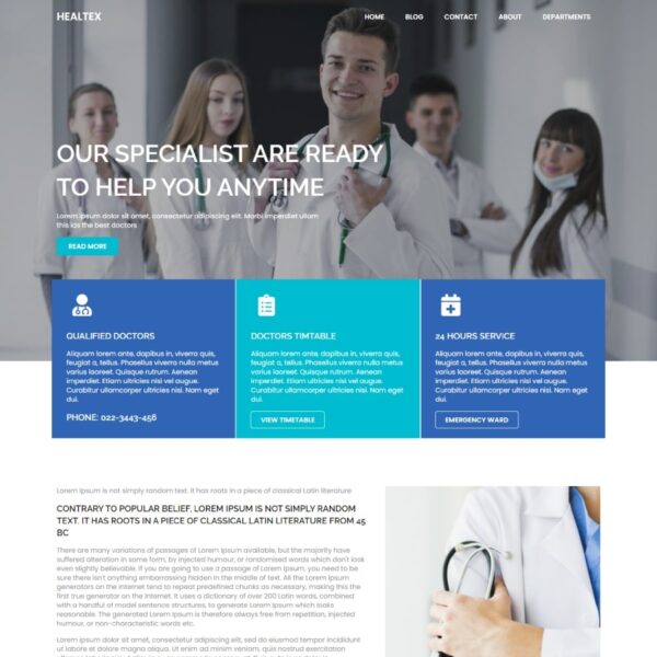 Healthex WordPress Health Theme