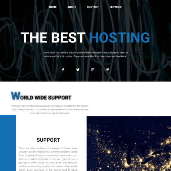 Hostess WordPress Hosting Theme