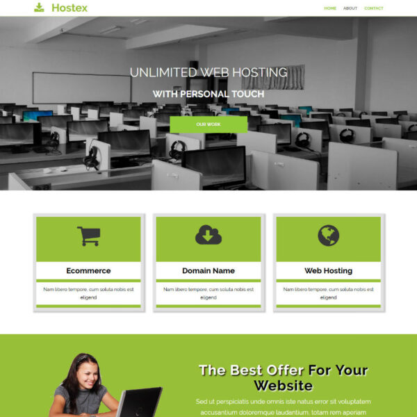 Hostex WordPress Hosting Theme