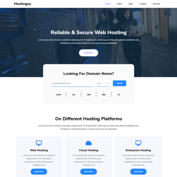 Hostingsy WordPress Hosting Theme