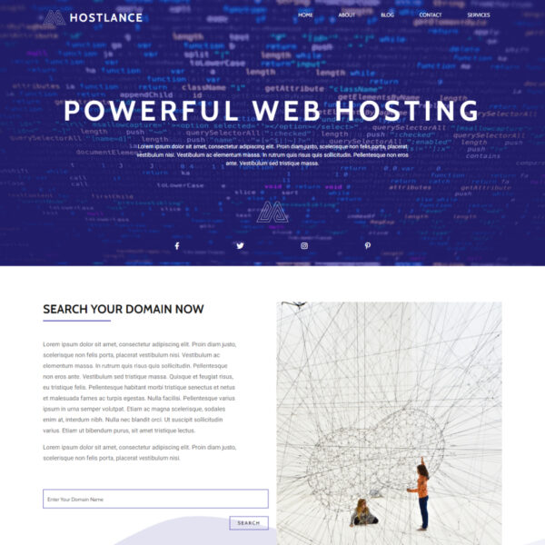 Hostlance WordPress Hosting Theme