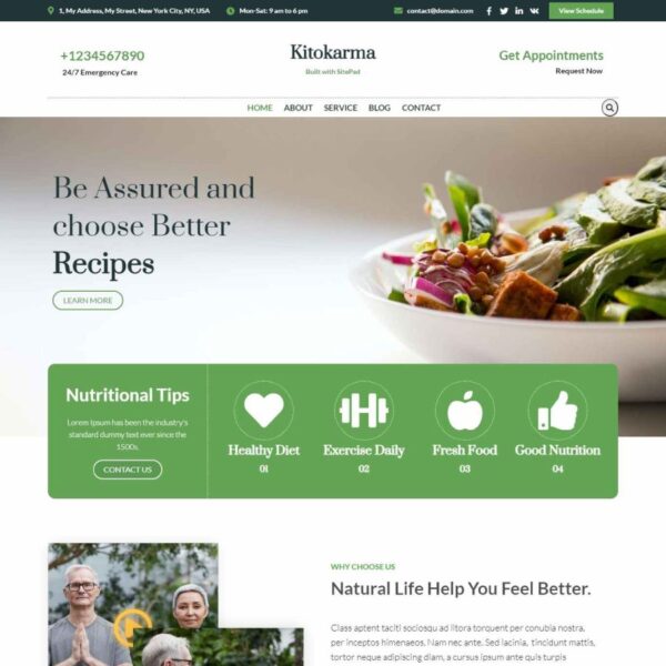 KitoKarma WordPress Health Theme