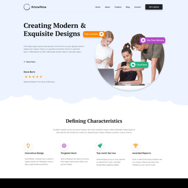 KnowNow WordPress Web Design Theme