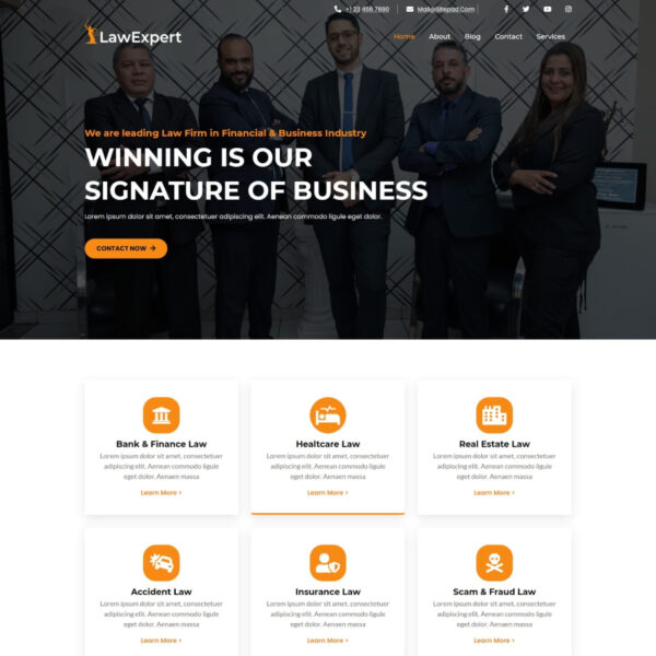 LawExpert WordPress Lawyer Theme