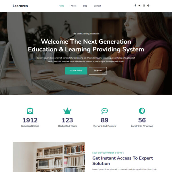 Learnzen WordPress Education Theme