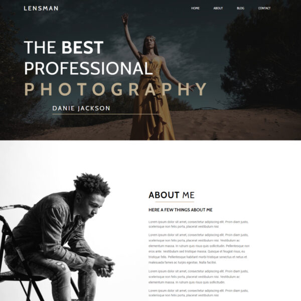 Lensman WordPress Photography Theme