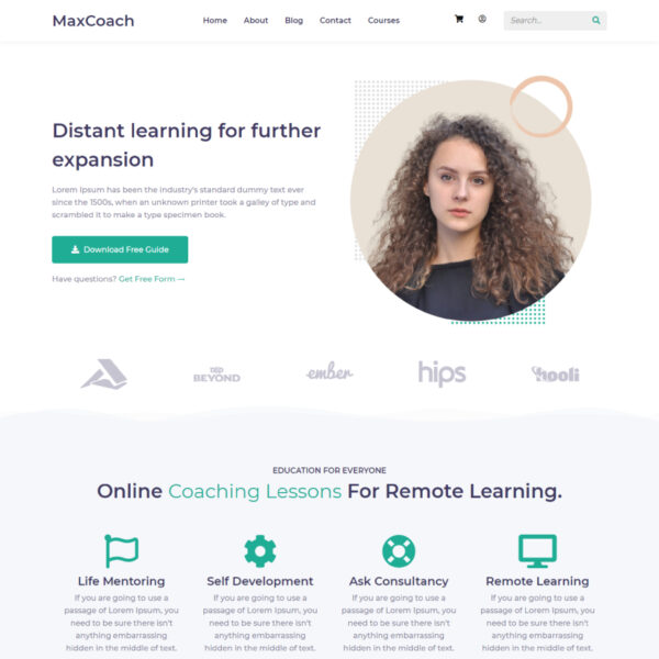 MaxCoach WordPress Education Theme