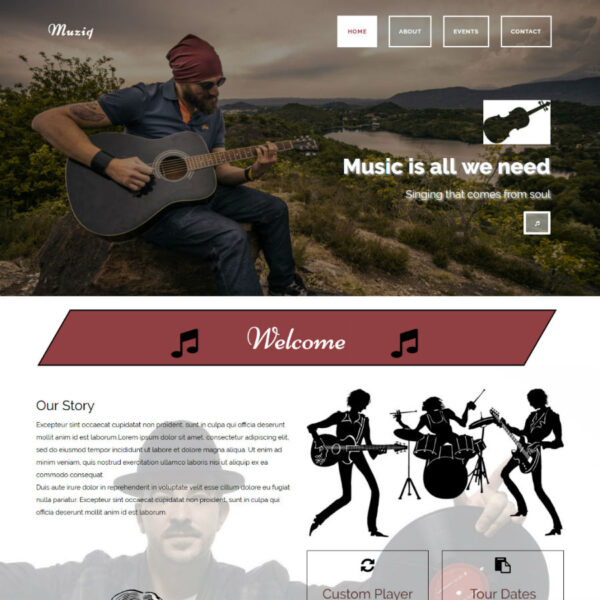 Muziq WordPress Music Theme