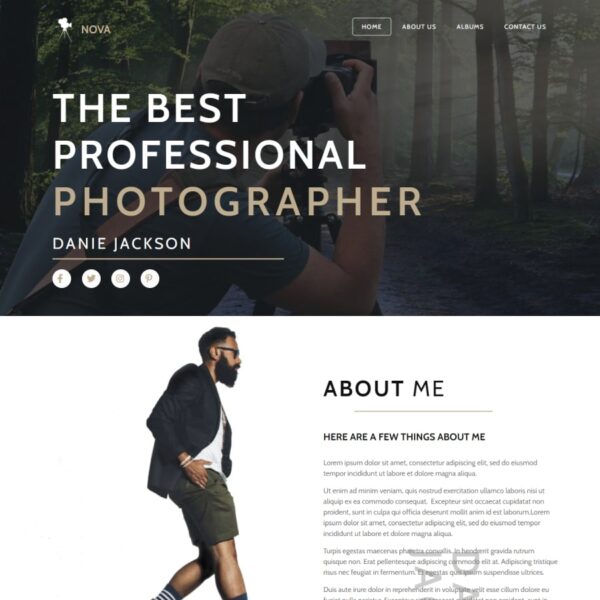 Nova WordPress Photography Theme