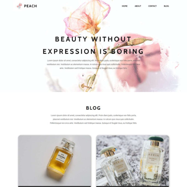 Peach WordPress Personel Theme