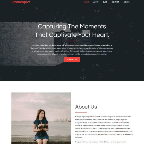 Photoexpert WordPress Photography Theme