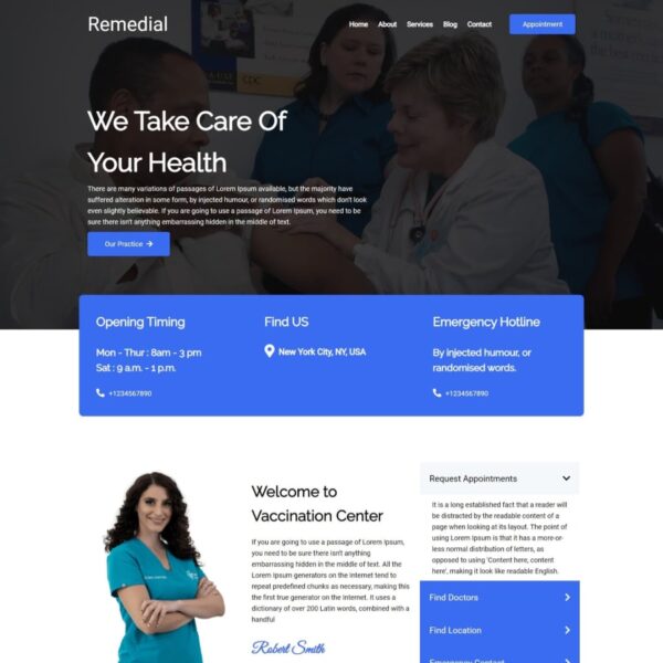 Remedial WordPress Health Theme