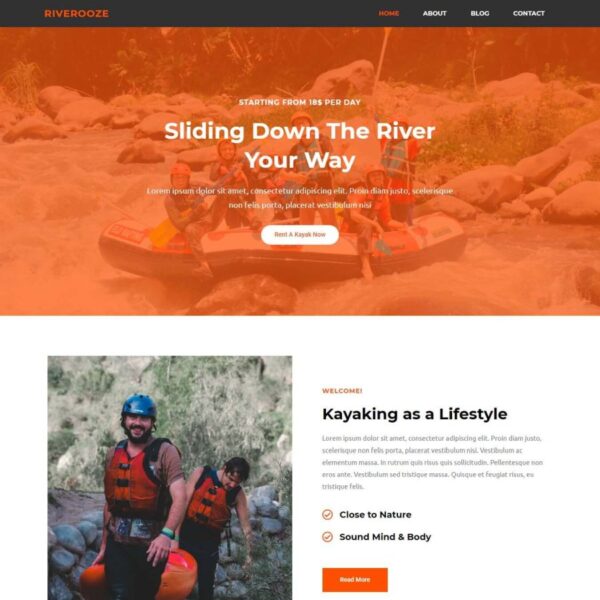 Riverooze WordPress Sports Theme