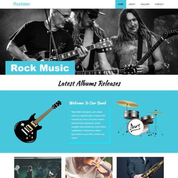 Rockster WordPress Music Theme