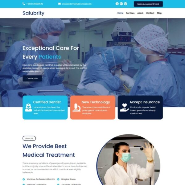 Salubrity WordPress Health Theme