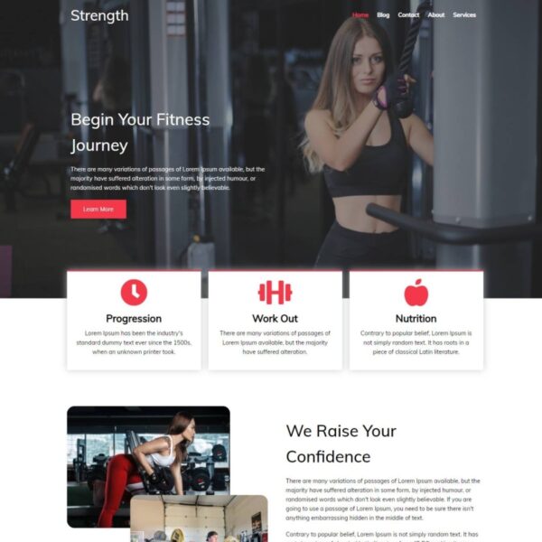 Strength WordPress Health Theme