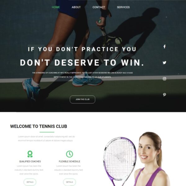 Tennisclub WordPress Sports Theme