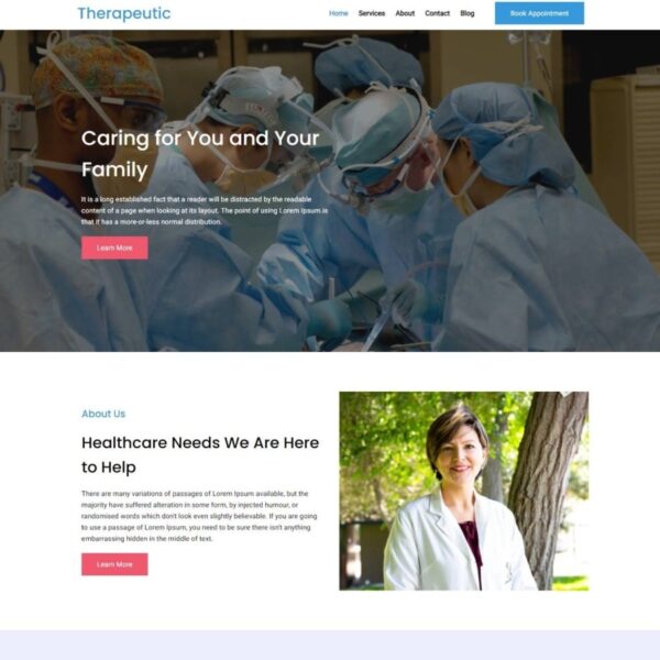 Therapeutic WordPress Health Theme