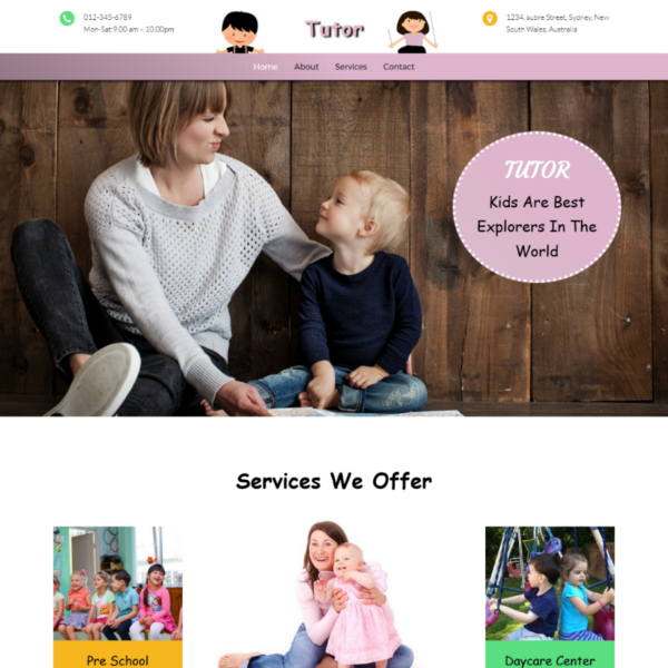 Tutor WordPress Education Theme