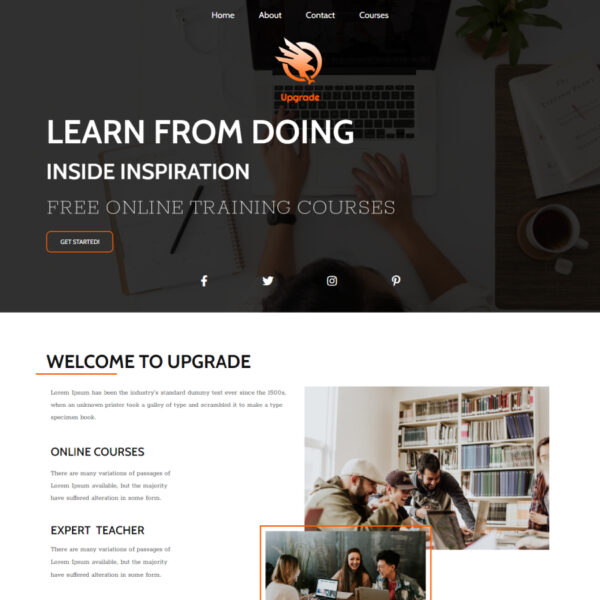 Upgrade WordPress Education Theme