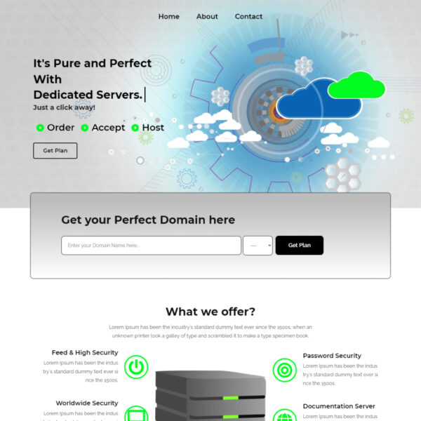 Web Hosting WordPress Hosting Theme