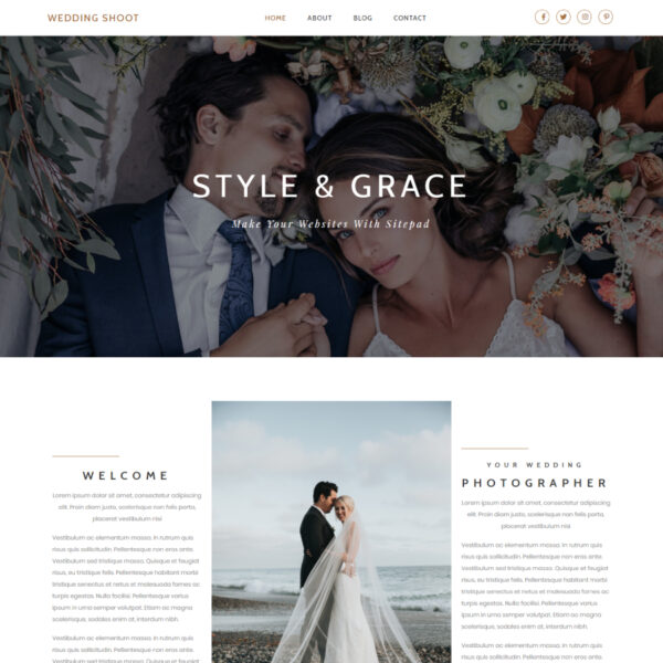 Weddingshoot WordPress Photography Theme